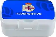 CyP Brands Deportivo de la Coruña Sandwich Box, Lunch Box, Lunch Box, Food Carrier, Blue Colour, Official Product