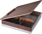 SIGOMAY Easel Lap Desk for Adults, Acacia Wood Lap Desk for Laptop with Storage and Cushion, Height Adjusted Laptop Pad for Writing, Drawing, Laptop Work, and More, Fits up to 17.3 Inch Laptop