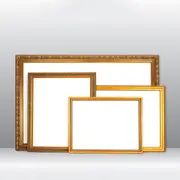 Wooden Ornate Gold, Classic Gold Photo Picture Frame for Wall Art Work B1, B2, B
