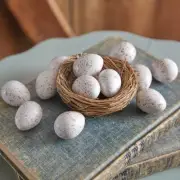Handcrafted Rustic Country Farmhouse Home Decor One Dozen Resin Quail Eggs