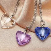 Stainless Steel "Always In My Heart" Glass Urn Necklace (For Human Or Pet Ashes)