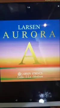 在飛比找Yahoo!奇摩拍賣優惠-{鈺聲國際弦樂器}  larsen  大提琴弦 AURORA