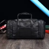 在飛比找蝦皮購物優惠-行李袋 T65 50x26x21cm 防水、防水旅行皮革(黑