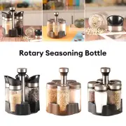 Kitchen Countertop Jar Holder Stainless Revolving Spice Rack Seasoning Organizer