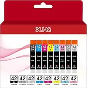 NEXTPAGE Compatible Ink Cartridges Replacement for Canon CLI42 8 Pack for PIXMA PRO-100 Printer, Canon Ink CLI 42 CLI-42 Ink Cartridge Use in Canon pixma pro 100 Printer
