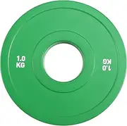 Snblzhef Gym Micro-Type Plates Dumbbell Weight Plate Rubber Fractional Weight Plates Add-on Aperture 50.4mm 1.0KG