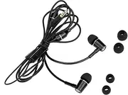 SHANGLIN FC12 Stereo Music Headset Air Tube 3.5mm Anti-Radiation Earphone in-Ear Headphone Radiation Free Noise Reduction Line Control with Mic Black for Smart Phones Desktop Notebook Tablet PC