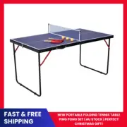 New Portable Tennis Table Folding Ping Pong Table Family Game Set | AU STOCK NEW