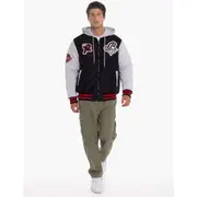 Essendon Bombers Mens Patchwork Bomber Jacket