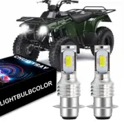 Fits Kawasaki Bayou 220 250 Super White LED Headlights Bulbs 80W Upgrade 2 Pack