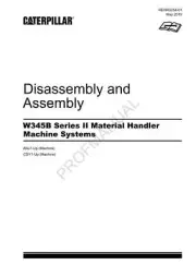 Caterpillar W345B Series II Material Handler Disassembly Assembly Service Manual