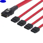 MINI SAS SFF-8087 to 4 Ports SATA server high-speed connection Cable