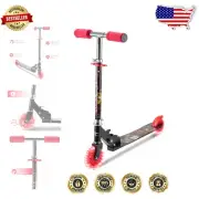 Durable Five Nights at Freddy’s Kick Scooter with Adjustable Handlebar & Lights