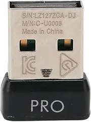 USB Mouse Receiver, Portable 2.4 GHz Wireless Mouse Receiver Replacement for Logitech G Pro
