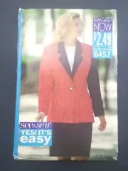 SEE & SEW Sewing Pattern 8465 Misses Jacket Skirt and Top 12 14 16