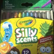 Crayola Silly Scents Twistable Crayons Scented Multicolor 12 Count Each New