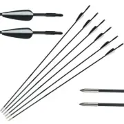 Fiberglass Arrows Length 31 Inch Spine 750 for Recurve Bow/Compound Bow