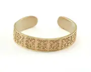 Cuff Bracelet Textured Adjustable Raw Brass Napkin Ring (45mm inner size) 2963