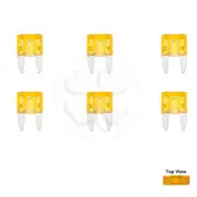 Spade Set Kit 6x Mini Blade Fuse APM ATM Motorcycle Automotive Trip 5A Amp