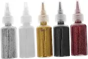 Baluue 5pcs Glitter Powder Nail Art Sequins Makeup Glitters for Craft Supplies