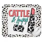 Cattle And Lipstick Western Computer Non Slip Custom Mouse Pad