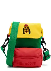 Mini Rodini Kids Bloodhound Colour-blocked Nylon Cross-body bag - Multicoloured - One ONE