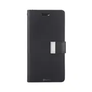 iPhone 15 Pro Max High-Quality Flip Wallet Case Cover - Shock-Resistant with Front Cover, Multiple Card Slots, Magnetic Closure and Media Stand Convertible - Black