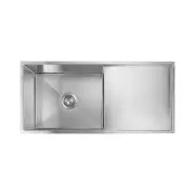 Stainless Steel Kitchen Sink - 960mm Single Bowl with Drainer - Top/Under Mount