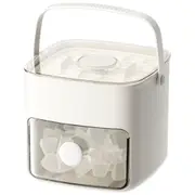 Portable 48 Grids Ice Cube Tray Mould with Lid and Storage Box Scoop Tong Set