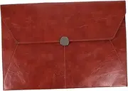 TEHAUX Document Organizer Folio A4 Leather Folder Perfect for Business Travelers Students