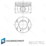 Piston With Rings for Peugeot Citroen Fiat:306,406,XM,XSARA,XANTIA,ULYSSE,605