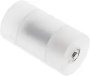 4 Pcs Battery Converter Adaptor AA to D Size Battery Protective Case Holder PP White One Size