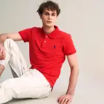 【U.S. POLO ASSN.】男款經典小馬POLO衫-紅色(100%純棉/經典款)