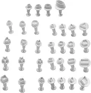 Perfeclan Clay Earring Cutters, DIY Handmade Art Supplies Baking Mould Polymer Clay Cutters for Jewelry Making Kitchen Pastry Cake Cookie - 32 Piece