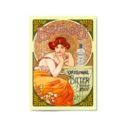 Bechers Bitter Vintage Cafe Style Kitchen Wall Art