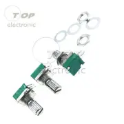 3PCS 6mm 3PIN Knurled Single Linear B10K ohm Rotary Potentiometer