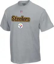 Pittsburgh Steelers Youth Sideline Stencil Ash Shirt - Youth Large