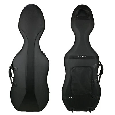 Cello Case Hard Foam Lightweight Hard Case with wheels 4/4 3/4 1/2 1/4