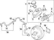 Genuine Nissan Booster Assembly D7210-6GR0B (for: Nissan)