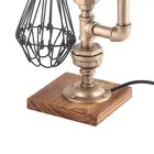 Retro Water Pipe Lamp Unique Shape Industrial Style Desk Lamp For Cafe 88