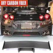 DRY CARBON Rear Trunk Spoiler Racing Sport Wing for Nissan R35 GT-R GTR 2009-21 (for: Nissan)
