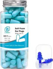 Lysian Soft Foam Earplugs 38dB SNR Noise Reduction Ear Plugs *SEALED* lake blue