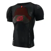 Troy Lee Designs Womens Stage Ghost D30 Baselayer Solid Black Short Sleeve Ve...