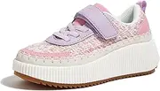 [LUCKY STEP] Kid's Glitter Running Sneaker Sparkly Braided Shiny Bling Princess Shoes School Athletic Walking Shoes for Children/Boys/Girls