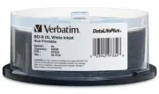 25-Pak Verbatim 50GB 6X BLU-RAY Dual Layer WHITE INKJET HUB BDRs, Verbatim 97334