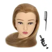 Mannequin Head with Hair 28“ Human Hair,Manikin Head Hairdresser Training Head