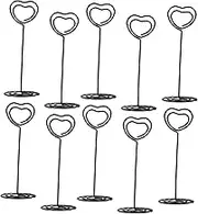 10pcs Wire Menu Stand Clips Stylish Table Sign Holders for Photos Place Card Displays for Weddings Anniversaries Parties Wire Design