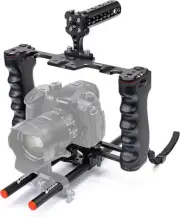 Camera Video Rig Cage, Filmmaking Movie Making Kit with Top Handle & Arca Type