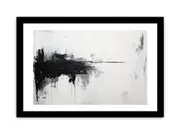 White Black Framed Art Framed print Art Poster