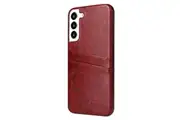 For Samsung Galaxy S22+ Plus Case Deluxe Leather Protective Cover Brown